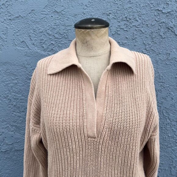 J. Crew Polo Sweater Collared cotton beach in Small Beige Neutral - Picture 3 of 10